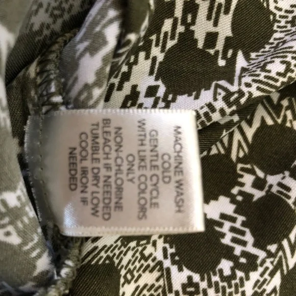 Brown & cream patterned hi-low SS tunic, L, Christopher & Banks - Picture 5 of 12